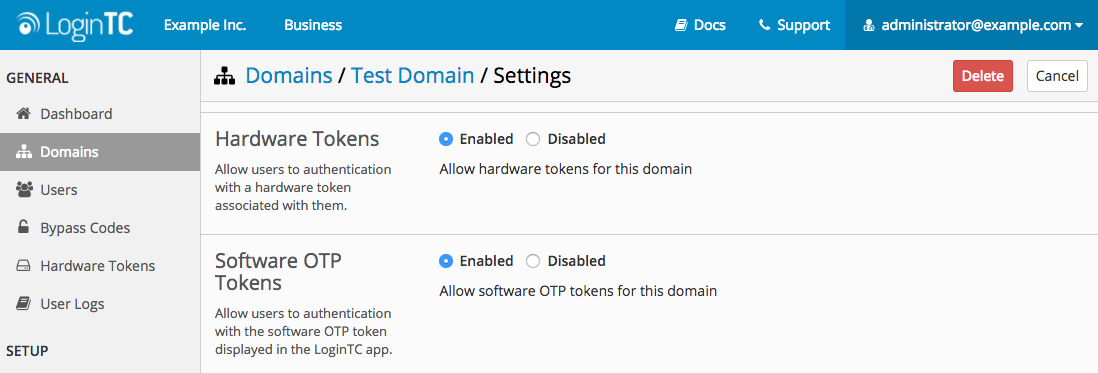 Software OTP Tokens Guide - LoginTC