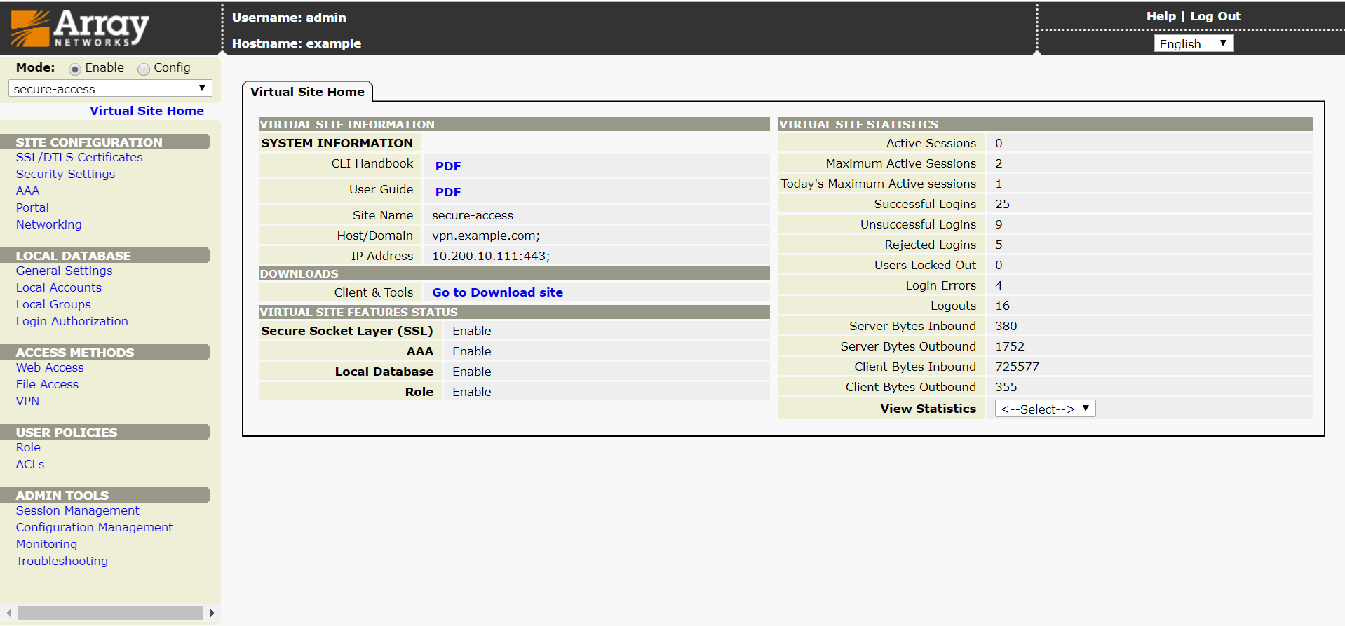 Array Networks Login