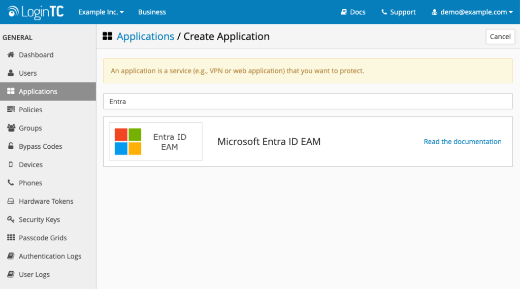 entra id application