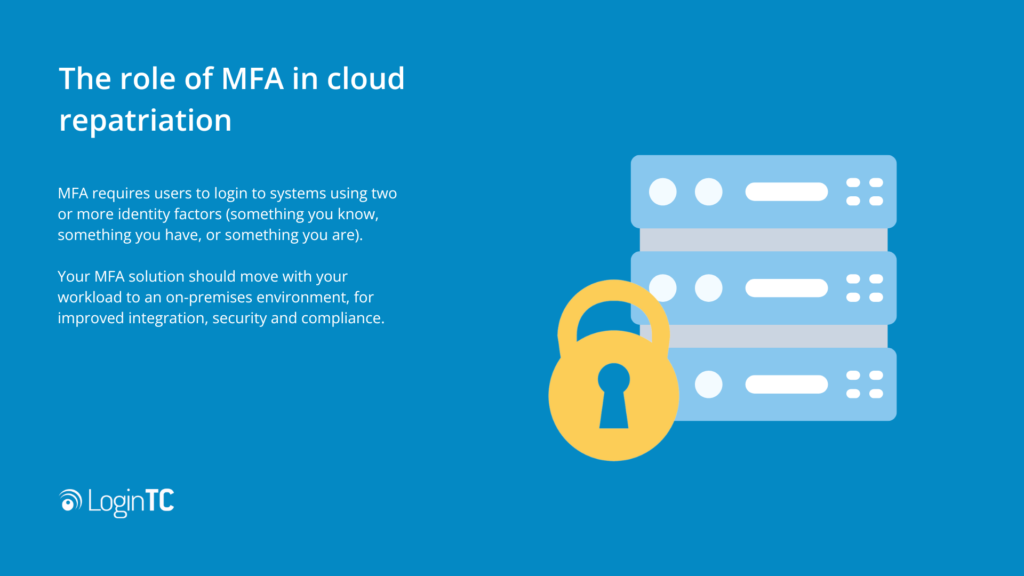 use mfa for cloud repatriation